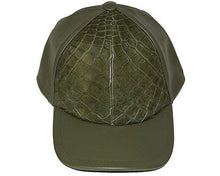 Load image into Gallery viewer, Fennix Alligator/Soft Nappa Leather Caps - Alligator World