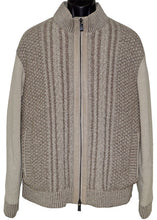 Load image into Gallery viewer, Mezlan Fur-Lined Sweater Jacket # J1077 Beige
