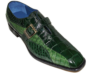 Belvedere Alligator Shoes 'Lupo' Green-Lime / 9.5