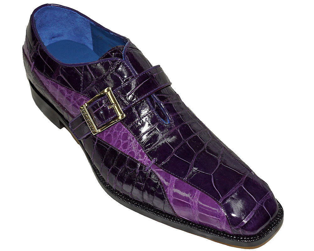 Belvedere Alligator Shoes 'Lupo' Purple-Lavender / 12
