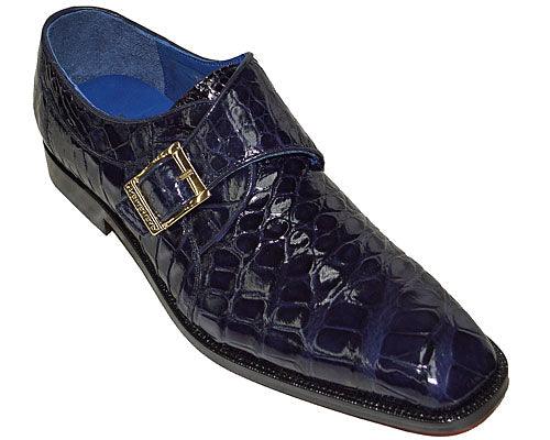 Belvedere Niko Navy Alligator Leather Loafer