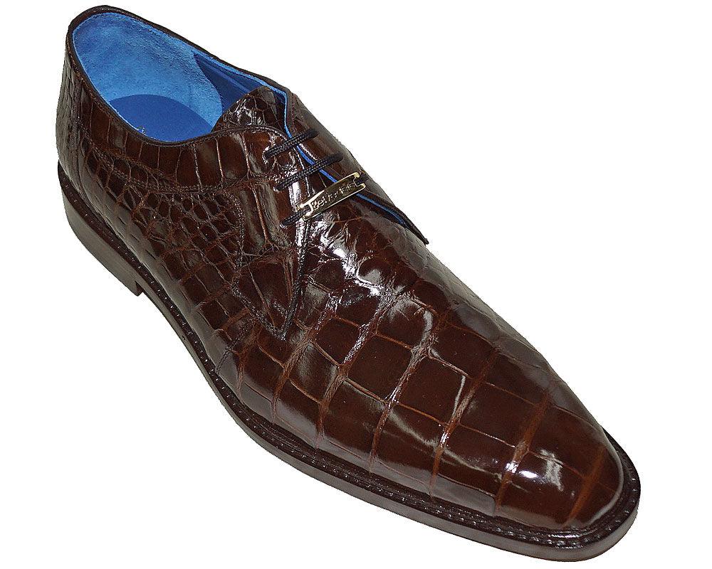 Belvedere Alligator Shoes Amato Black 12