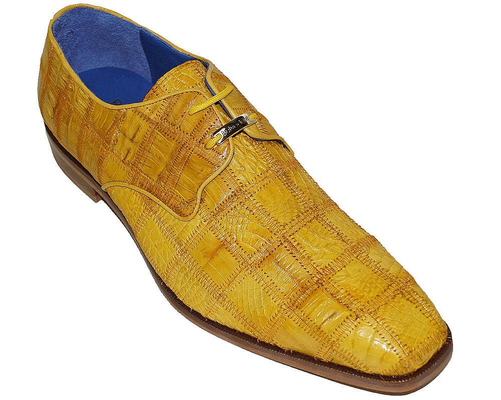 Belvedere Saggio Black Genuine Crocodile Leather Shoe