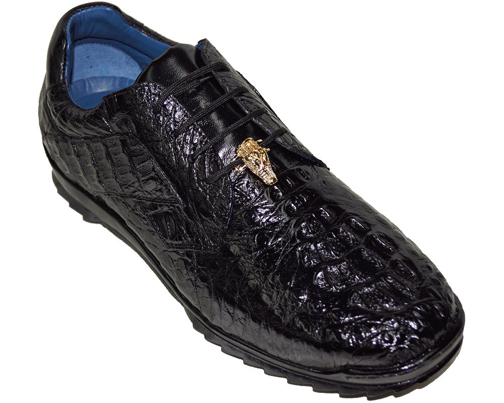 a*読様 WILD SWANS 2025 NUBUCK CROCODILE MI Belvedere Mens Brown Genuine Hornback Top Crocodile Skin Sneaker