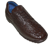 Load image into Gallery viewer, Belvedere Lace-Up Ostrich Sneaker 'Remo'
