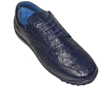 Load image into Gallery viewer, Belvedere Lace-Up Ostrich Sneaker 'Remo'

