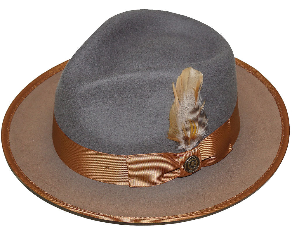 Bruno Magli Leather-Trim Wool Felt Hat.  NWT!  NEVER WORN! Bruno Magli Leather-trim Wool Felt Fedora | ShopSimon main image 4
