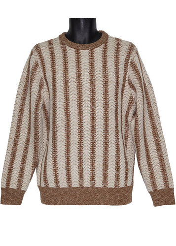 Cigar Crewneck Sweater # CR561 Sand Combo