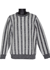 Cigar Crewneck Sweater # CR561 White Combo