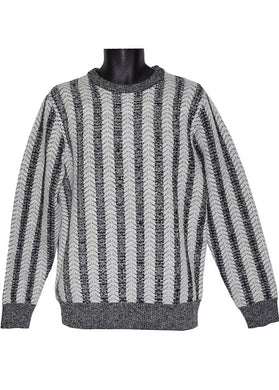 Cigar Crewneck Sweater # CR561 White Combo