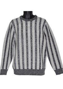 Cigar Crewneck Sweater # CR561 White Combo