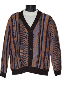 Cigar Cardigan Sweater # CRG1561 Brown