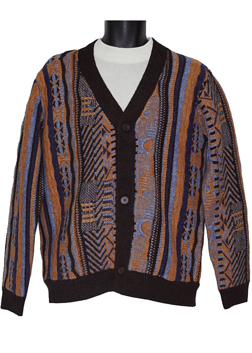 Cigar Cardigan Sweater # CRG1561 Brown