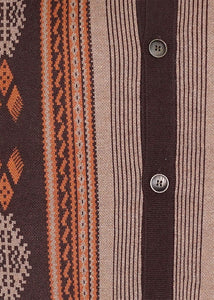Cigar Button-Down Sweater/Jacket # KS532 Brown