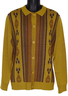 Load image into Gallery viewer, Cigar Button-Down Sweater/Jacket # KS532 Dijon
