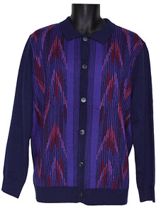 Load image into Gallery viewer, Cigar Button-Down Sweater/Jacket # KS533 Navy
