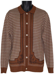 Cigar Button-Down Sweater/Jacket # KS535 Mocha