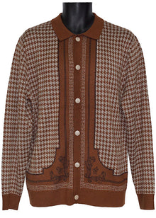 Load image into Gallery viewer, Cigar Button-Down Sweater/Jacket # KS535 Mocha
