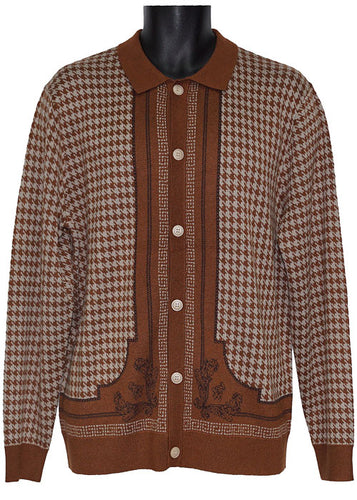 Cigar Button-Down Sweater/Jacket # KS535 Mocha