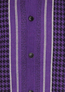 Cigar Button-Down Sweater/Jacket # KS535 Purple
