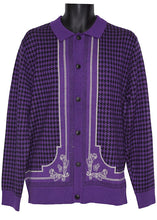 Load image into Gallery viewer, Cigar Button-Down Sweater/Jacket # KS535 Purple
