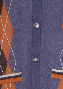Cigar Button-Down Sweater/Jacket # KS537 Brown