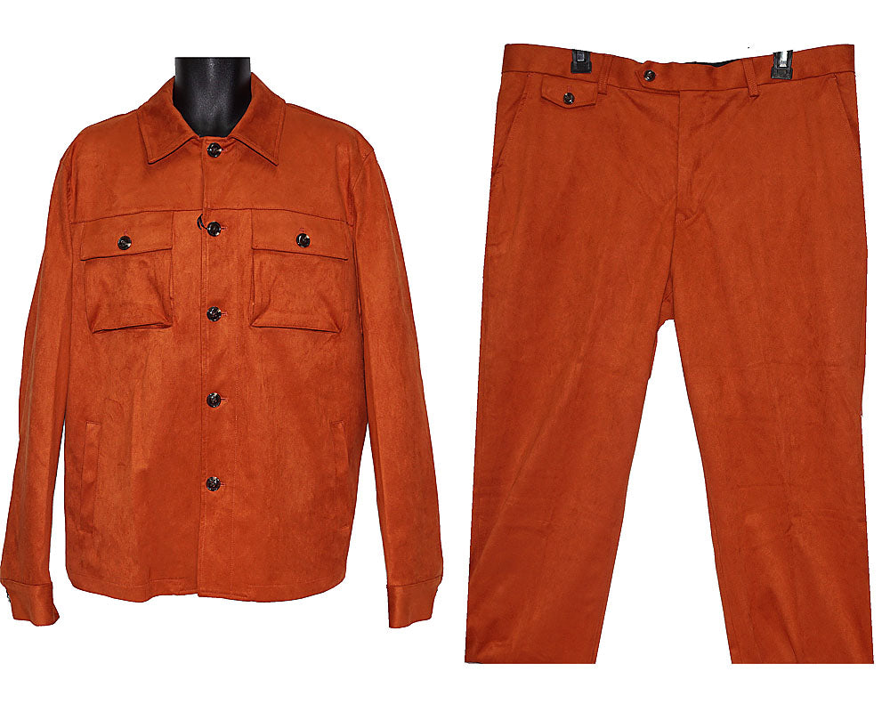 Cigar Ultra-Suede Jacket/Pants Set # CJP743 Brick