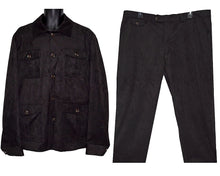 Load image into Gallery viewer, Cigar Ultra-Suede Jacket/Pants Set # CJP744 Black
