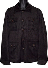 Load image into Gallery viewer, Cigar Ultra-Suede Jacket/Pants Set # CJP744 Black

