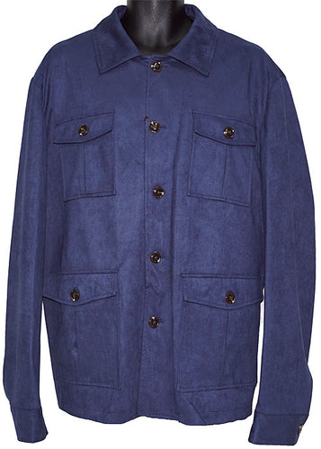 Cigar Ultra-Suede Jacket/Pants Set # CJP744 Navy