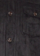 Load image into Gallery viewer, Cigar Ultra-Suede Button-Down Jacket # BRX707 Black
