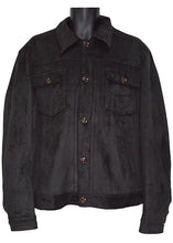 Load image into Gallery viewer, Cigar Ultra-Suede Button-Down Jacket # BRX707 Black
