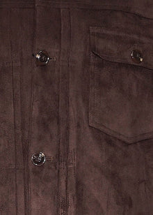 Load image into Gallery viewer, Cigar Ultra-Suede Button-Down Jacket # BRX707 Brown
