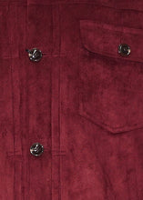 Load image into Gallery viewer, Cigar Ultra-Suede Button-Down Jacket # BRX707 Wine
