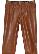 Load image into Gallery viewer, Cigar Faux Leather Jacket/Pants Set # BRX713 Cognac
