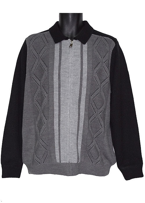 Cigar Zipper Jacket # SWJ1567 Black Combo