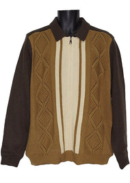 Cigar Zipper Jacket # SWJ1567 Brown Combo