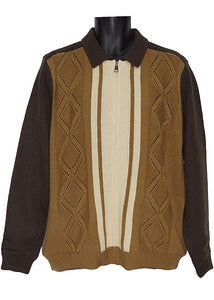 Cigar Zipper Jacket # SWJ1567 Brown Combo