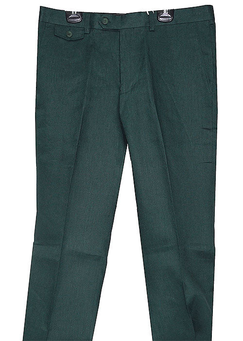 Cigar Linen Pants # SL701 Forest