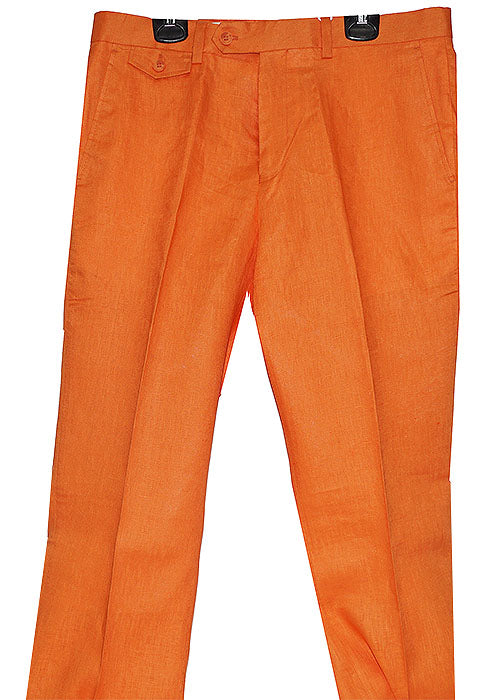 Cigar Linen Pants # SL701 Orange