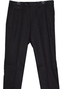 Cigar Linen Pants # SL701 Black