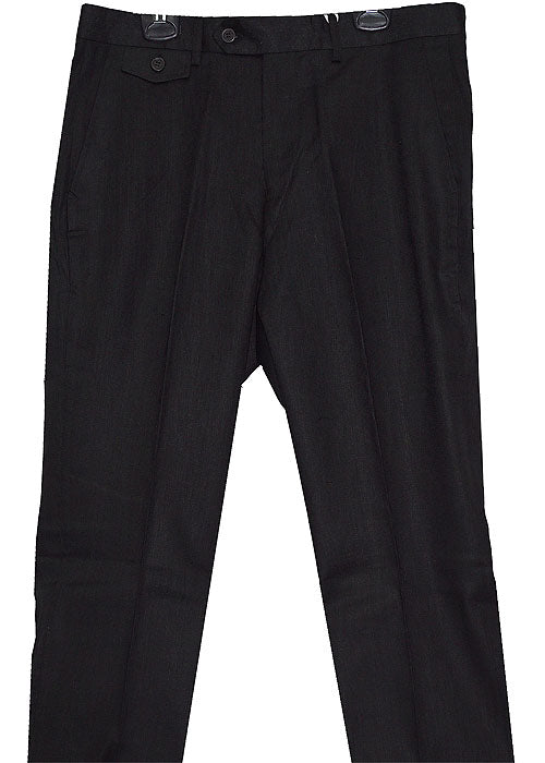 Cigar Linen Pants # SL701 Black