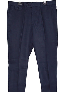 Cigar Linen Pants # SL701 Navy