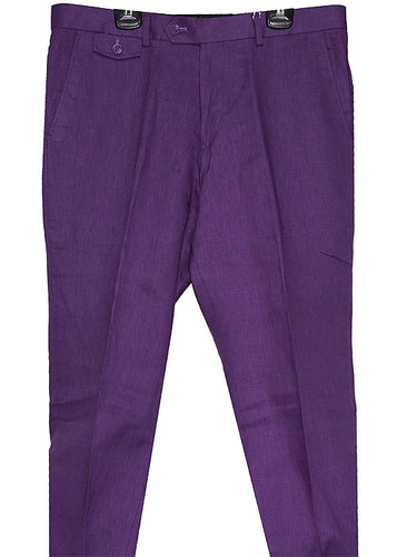 Cigar Linen Pants # SL701 Purple