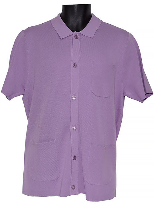 Cigar Button-Down Shirt # KS1702 Lilac