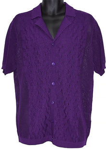 Load image into Gallery viewer, Cigar Button-Down Shirt # KS1703 Purple
