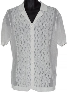 Load image into Gallery viewer, Cigar Button-Down Shirt # KS1703 White
