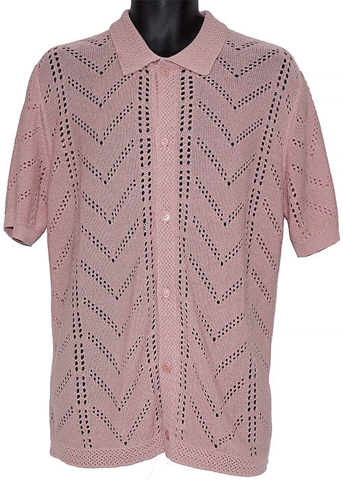 Cigar Button-Down Shirt # KS1705 Dusty Rose