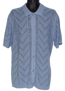 Load image into Gallery viewer, Cigar Button-Down Shirt # KS1705 Blue
