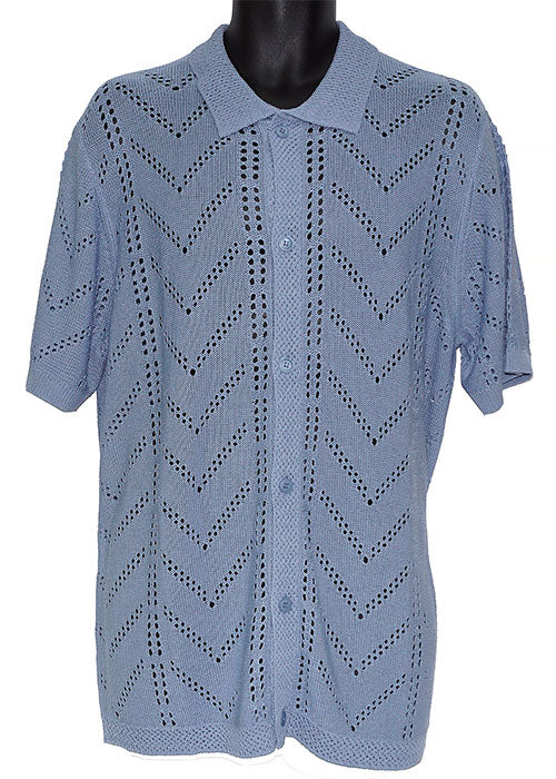 Cigar Button-Down Shirt # KS1705 Blue